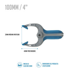 Pinza Ferrestock 4" 100 mm (12 pcs)