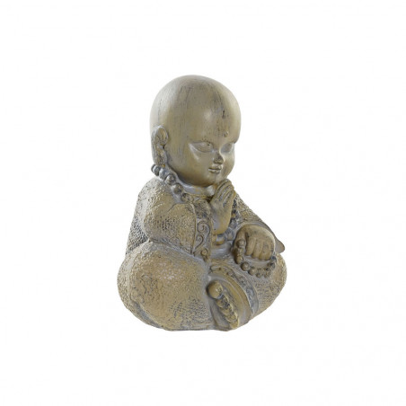 Decorative Figure DKD Home Decor Resin Light grey Monk (11 x 8.5 x 15.5 cm)