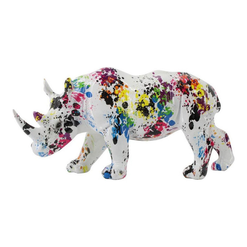 Figurine Décorative DKD Home Decor Résine Rhinocéros (33.5 x 14.5 x 17.5 cm)