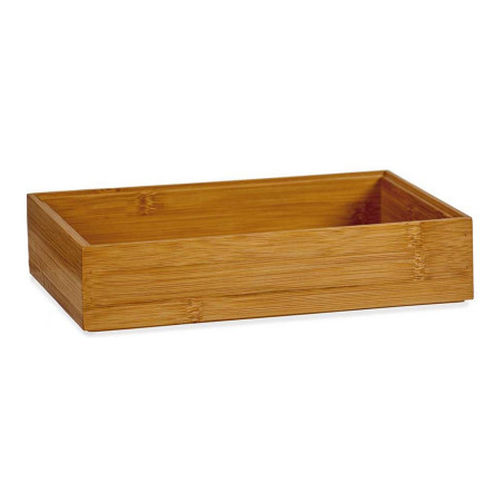 Organisateur de tiroir Marron Empilable Bambou (15 x 5 x 23 cm)