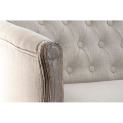 Sofá DKD Home Decor Gris Poliéster Madera de caucho (107 x 61 x 71 cm)